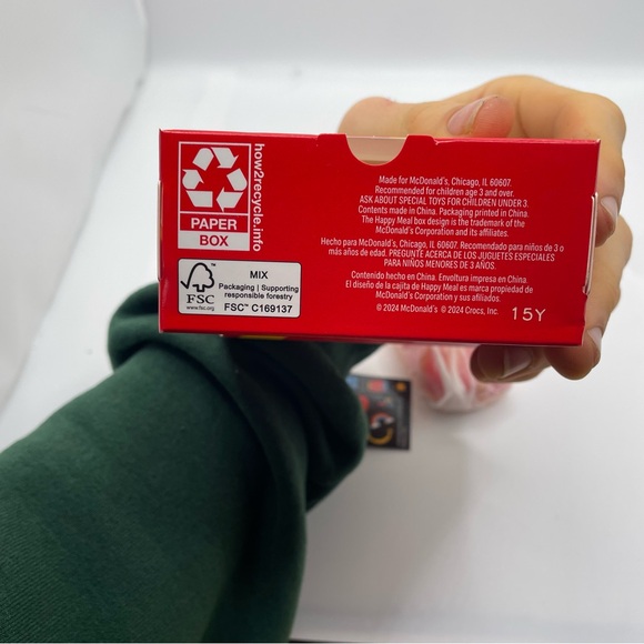 2024 McDonald's Mini Crocs Keychain Happy Meal Toy #4 Golden Arches Crocs Toy - Picture 5 of 5